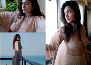 Mrunal Thakur Sizzles in Stunning Beach-Party Ensemble!
