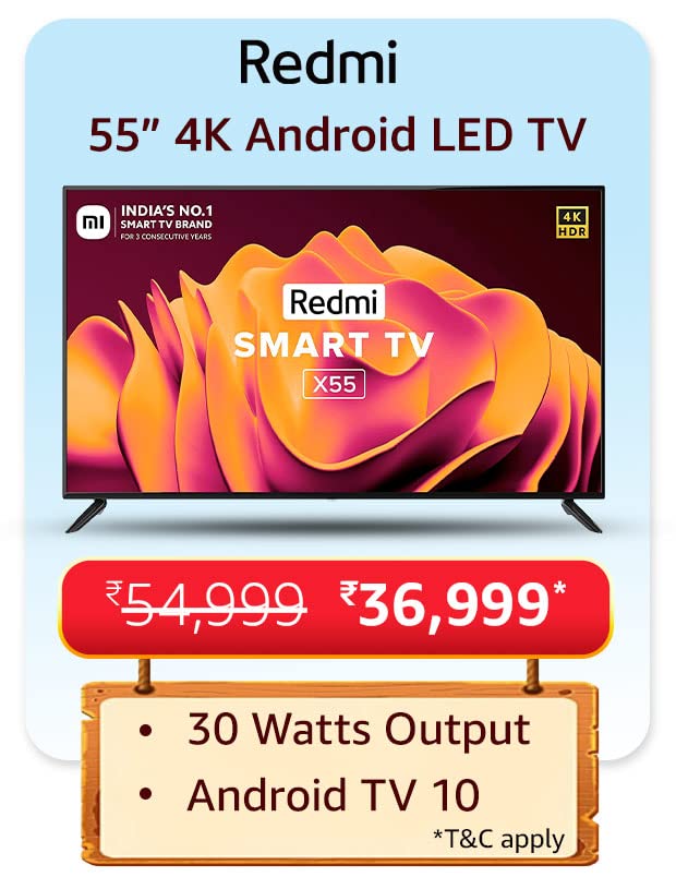 Amazon Great Summer Sale: Best 50 & 55-inch Smart TV deals