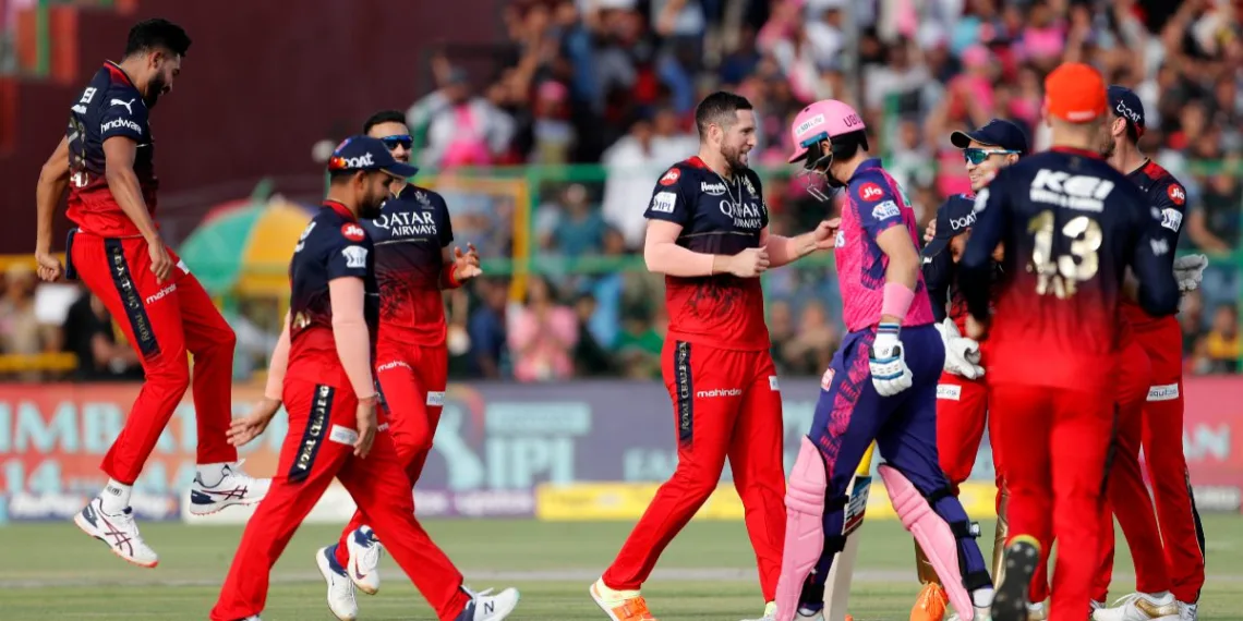 RCB beats RR by 112 runs: keep playoff hopes alive