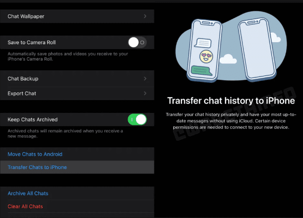 image 95 WhatsApp will enable users to transfer chats from one iPhone to another without iCloud