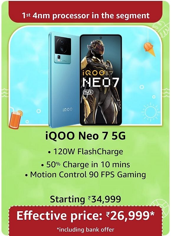 xcm banners 2022 in janart wireless sbd 580x800 fabphones premium 47voc 0cbkj 617sp 580x800 in en Lowest Price Ever: New iQOO Neo 7 5G on sale for only ₹26,999