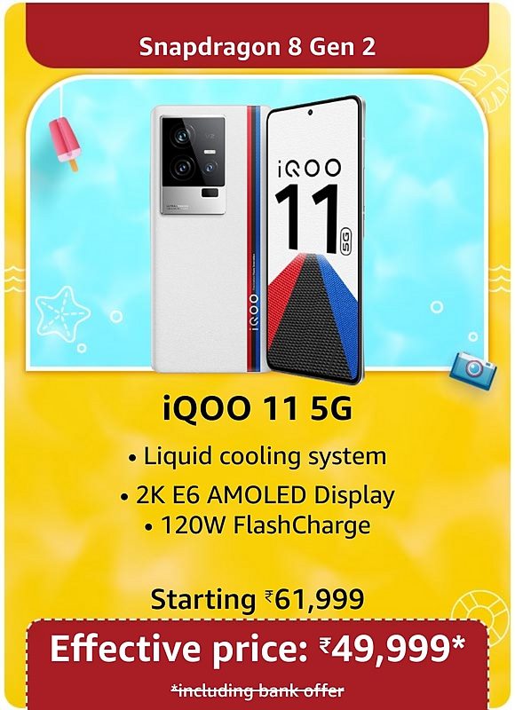 Bumper Sale: Get flagship iQOO 11 5G for only ₹49,999