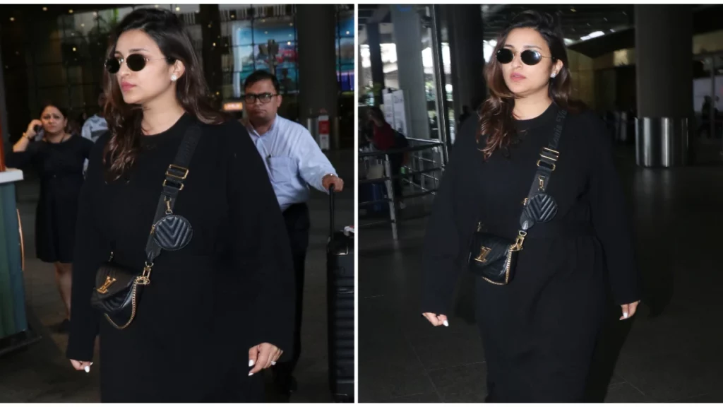 1140551756 parineeti chopra louis vuitton fashion Parineeti Chopra Pairs Her Dress With An Expensive Louis Vuitton Multi-Pochette Bag