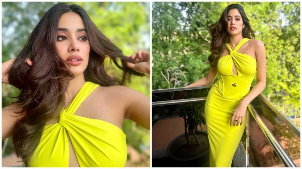 1685619539 janhvi kapoor surya sarkar gown fashion1 Janhvi Kapoor Looks Stunning In A Neon Cut-Out Dress: Check It Out Now!