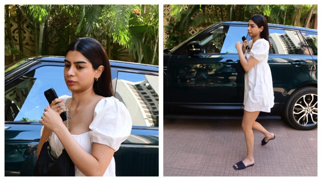 1685626880 khushi kapoor fashion 1 1 Summer Dress Goals Set By Khushi Kapoor In A White Dress Paired With A Rs 1.6L Handbag