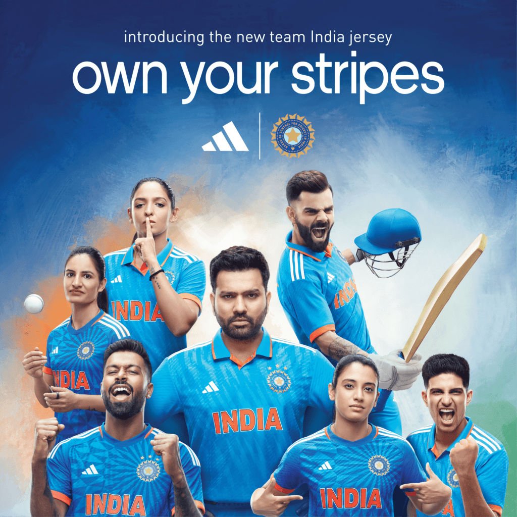 Adidas Jersey KV Maha Master 01 Square Adidas Unveils New Indian Cricket Team Jersey: Get a Sneak Peek of Rohit Sharma & Co's Stylish Attire!