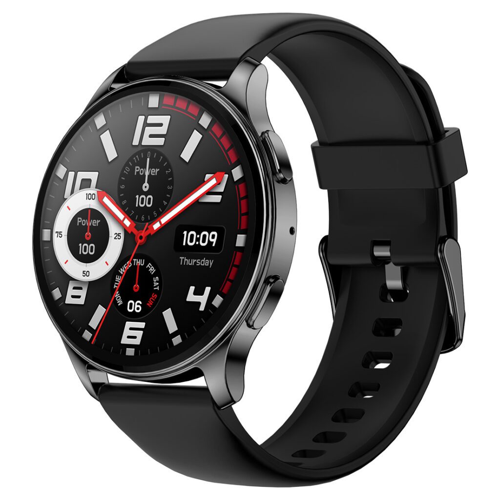 Amazfit Pop 3R Smartwatch - Silicon Strap - Black_TechnoSports.co.in