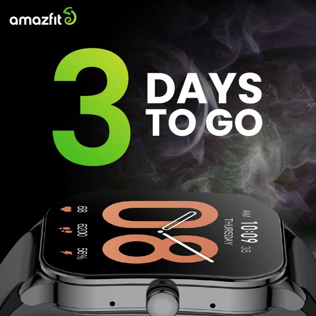 Amazfit Pop 3S Smartwatch - Launch Date_TechnoSports.co.in