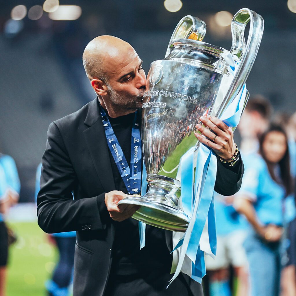 Pep Guardiola 2023 Champions League final Manchester City