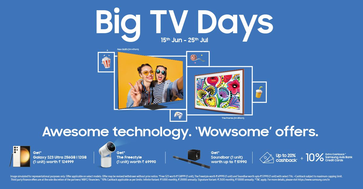 'Big TV Days' Event: Get Incredible Offers on Samsung TVs