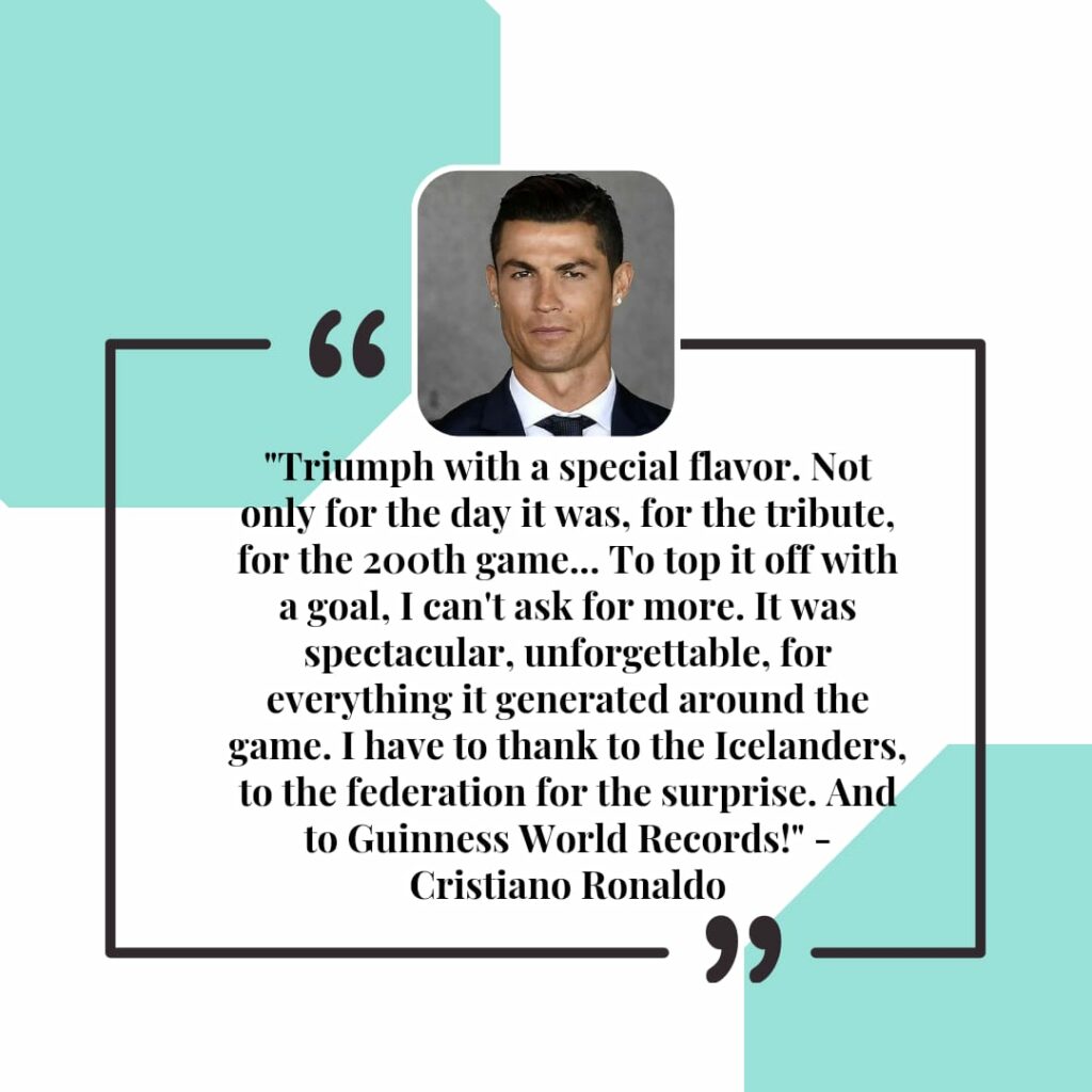 Words said by the Cristiano Ronaldo 
