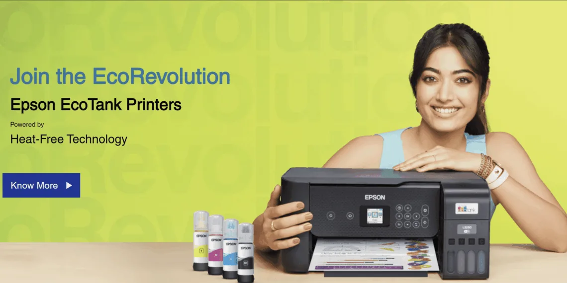 Epson Appoints Rashmika Mandanna as Brand Ambassador for India