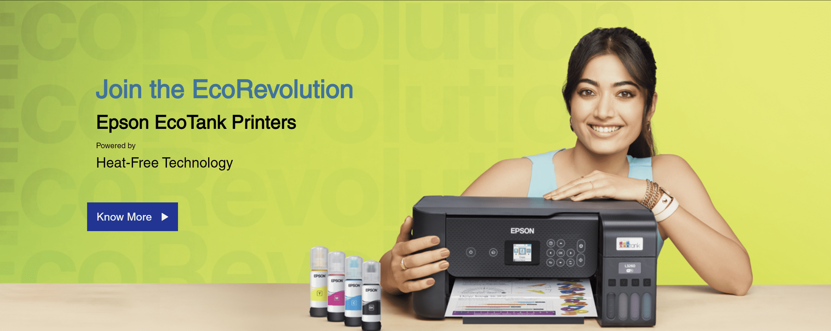 Epson Appoints Rashmika Mandanna as Brand Ambassador for India