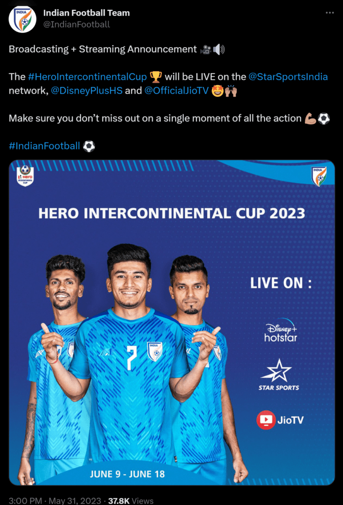 image 68 Hero Intercontinental Cup 2023 Streaming details: How to watch the matches LIVE in India?