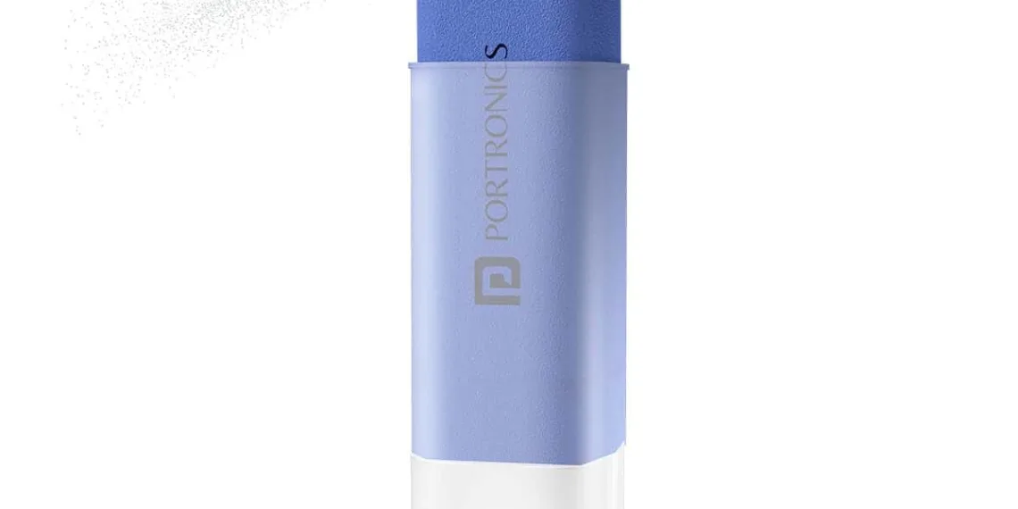 Portronics Swipe 2 Screen Cleaner & Duster with Refillable Spray Bottle, Chemical Free for Monitors & Laptop Screen, Smartphones & Tablets(Blue)