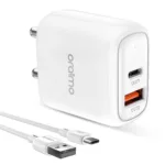 Power Up with Oraimo 18W USB Type-C Dual Output Super Fast Charger Wall Adapter