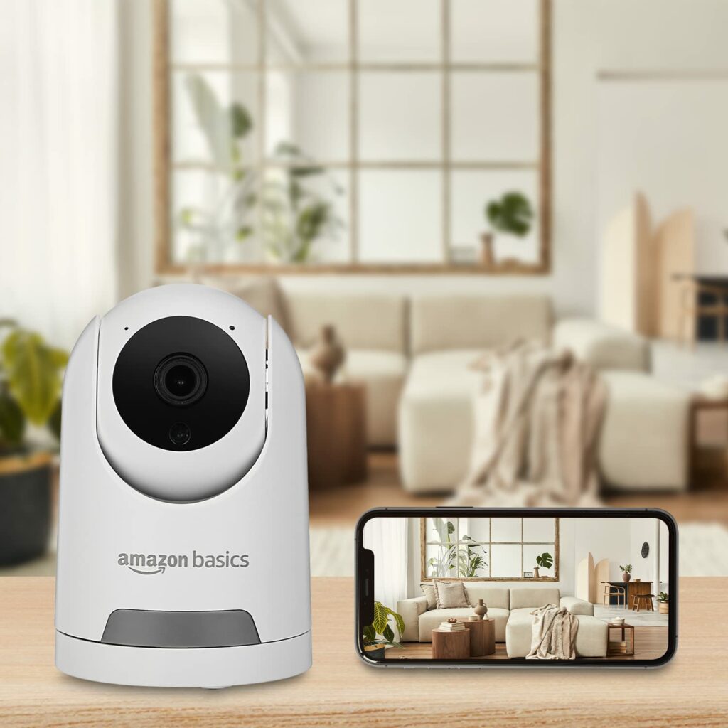 61ap09QlvSL. SL1500 360-Degree Protection: AmazonBasics Smart Security Camera - Your Ultimate Home Guardian Deal of the Day