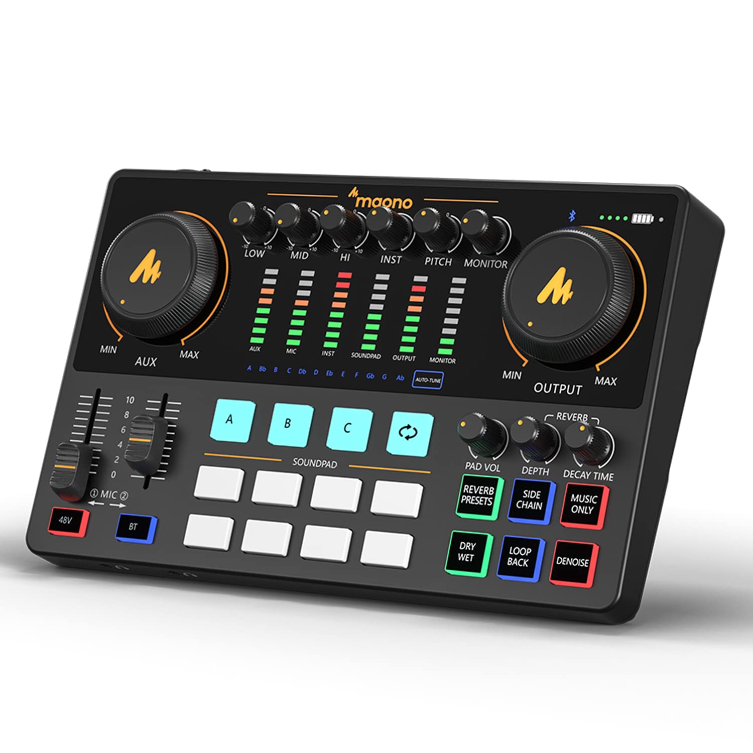 MaonoCaster AME2: The All-in-One Portable Podcast Production Studio for Professional Audio Recording and Streaming save 23%