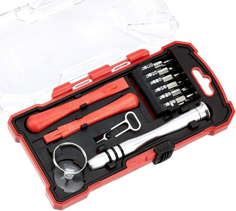 AmazonBasics 17-Piece Electronics Repair Screwdriver Set: Essential Tools for Electronics Repair