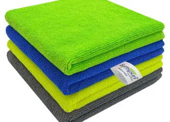 Sparkling Clean with SOFTSPUN Microfiber Cleaning Cloths: Highly Absorbent, Lint and Streak-Free Multi-Purpose Wash Cloth