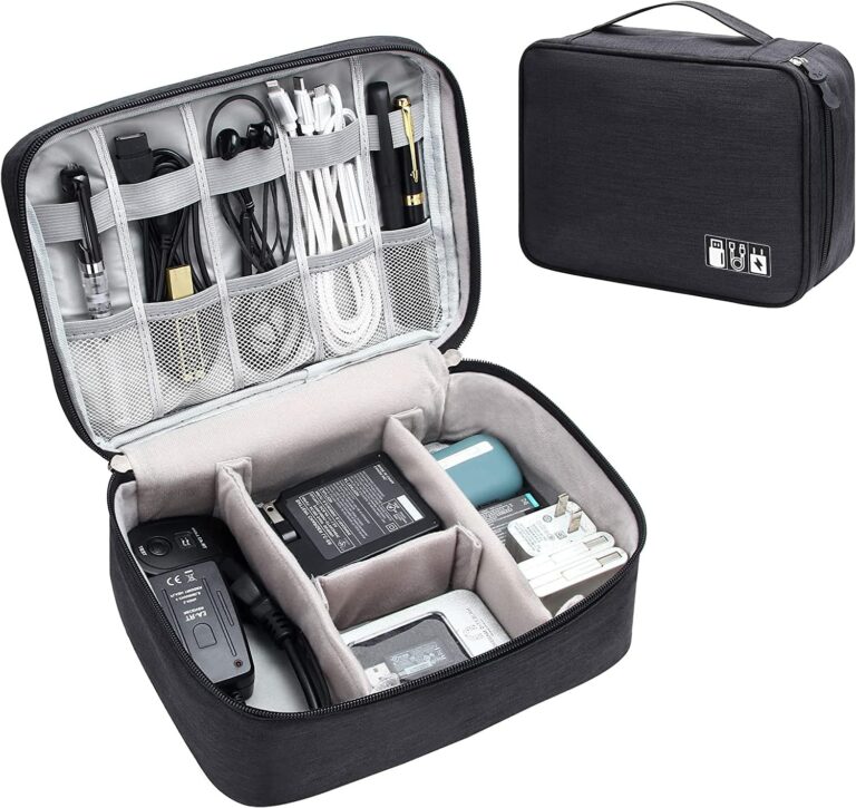 House of Quirk Electronics Accessories Organizer Bag: The Perfect Travel Companion for Your Gadgets