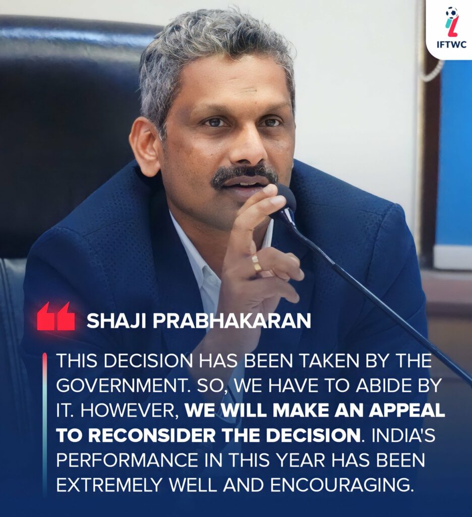 AIFF General Secretary Shaji Prabhakaran via IFTWC Twitter Indian Football Team will not participate in Asian Games 2023: Reasons behind this another setback for Indian Football