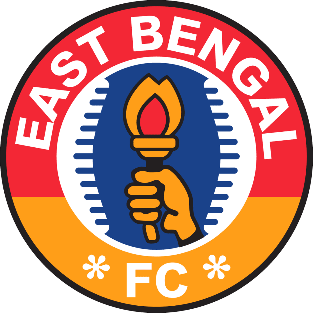 East Bengal FC Logo via Wikipedia Indian Football Giants, East Bengal and Mohammedan Sporting Club Set to Play Against Malta National Team in Preparatory Showdown