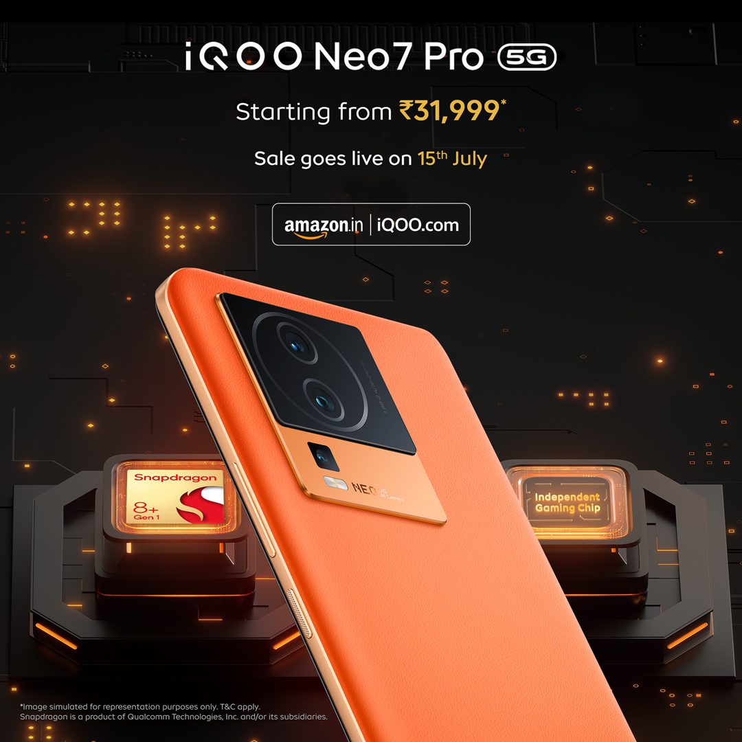 F0LHBTwX0AI15gn The new iQOO Neo 7 Pro is here: Starts at ₹31,999 on Prime Day