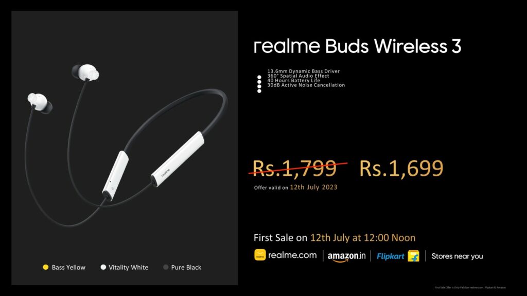 F0VaK8XXoAAyM2S realme Buds Wireless 3 launched in India for only ₹1,699