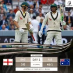 Ashes 2023 5th Test Day 1: Brook Shines as Australia Trails by 222 Runs