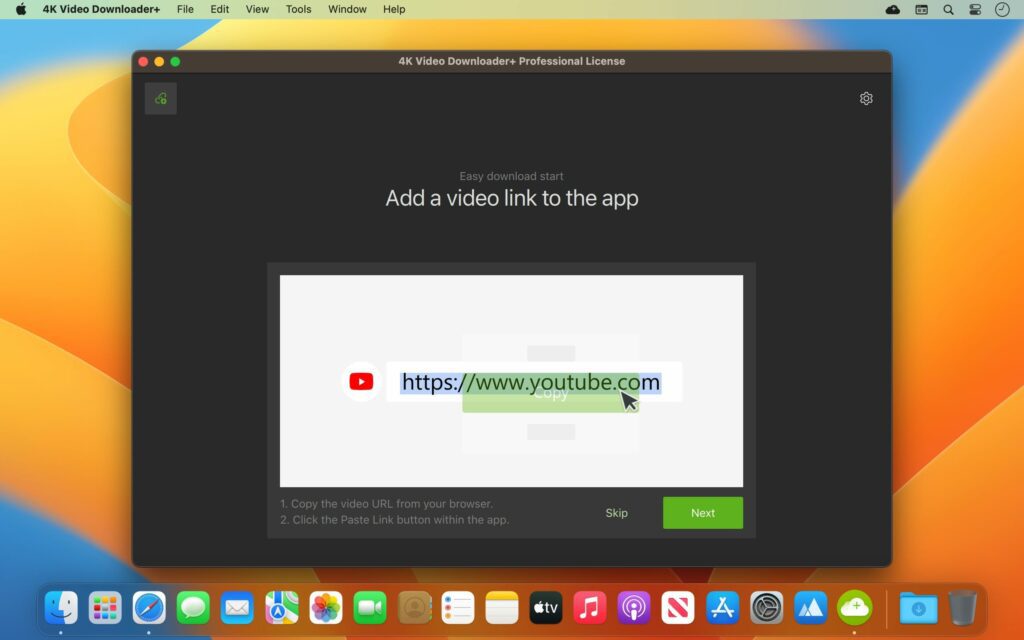 Downloading apps from YouTube