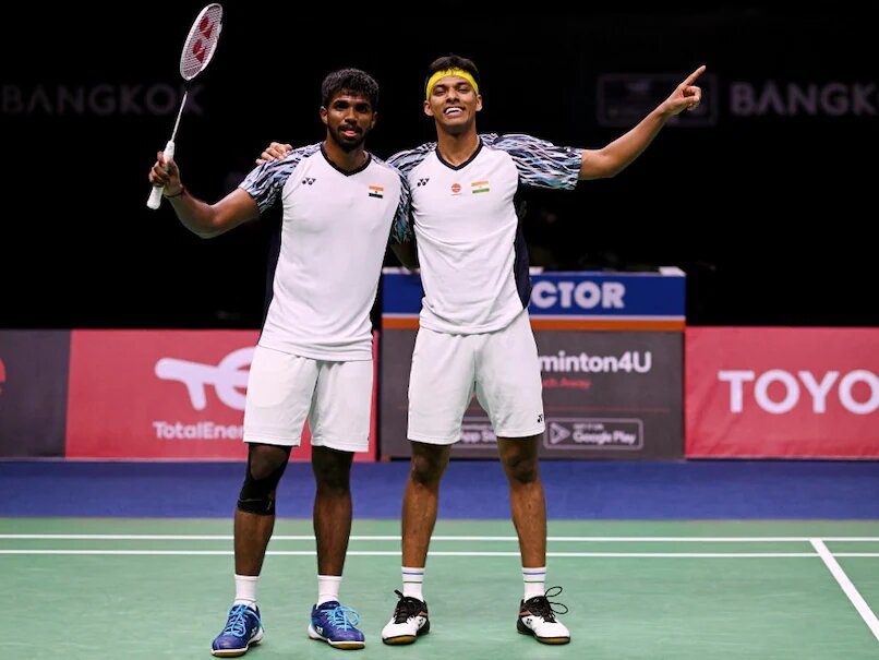 Satwiksairaj Rankireddy Chirag Shetty in the Korean Open via NDTV Sports Satwiksairaj Rankireddy Sets Guinness World Record for Fastest Badminton Shot: Smashing Through Limits