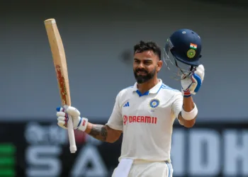 Virat Kohli after his century via BCCI Official Twitter