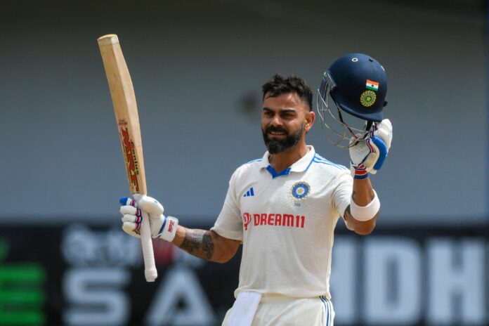 Virat Kohli after his century via BCCI Official Twitter Virat Kohli after his century via BCCI Official Twitter