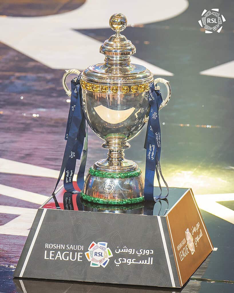 Saudi Pro League Trophy Image via Saudi Pro Legues Official Twitter Saudi Pro League 2023-24 Season Preview: Which Teams Have the Highest Chance to Win the League and Which Teams Face Battle for Relegation?