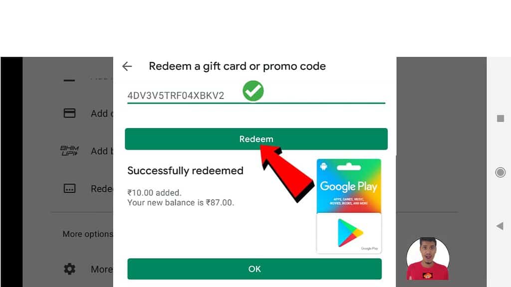 gp2 Google Play Redeem Codes for FREE as of May 6 [Rs. 10, 30, 100, & 800]
