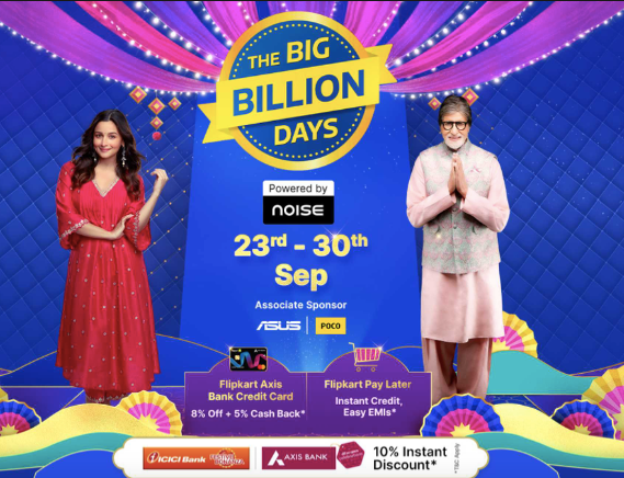 image 619 Flipkart Big Billion Days and Amazon's Great Indian Festival Sales: A Shopping Extravaganza Awaited in September 2023