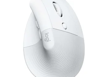 Renewed Logitech Lift - A Vertical Ergonomic Mouse with Quiet Clicks and Customizable Buttons