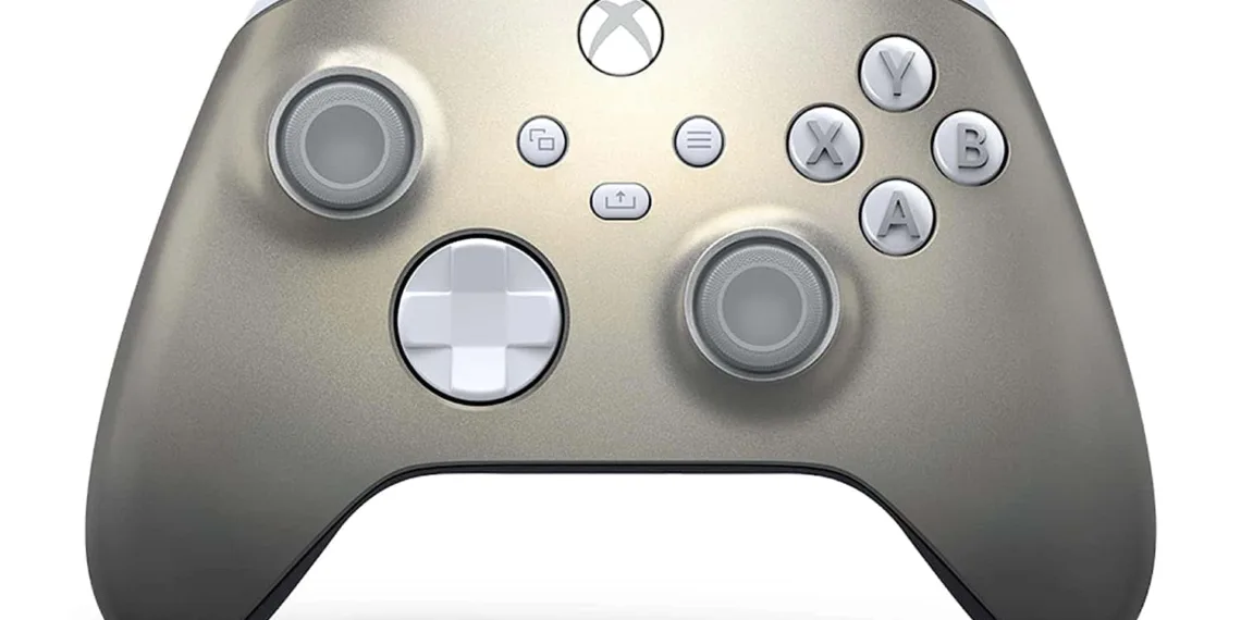 Xbox Wireless Controller - Lunar Shift Special Edition: Get Surreal with Swirl Grips and Seamless Content Sharing
