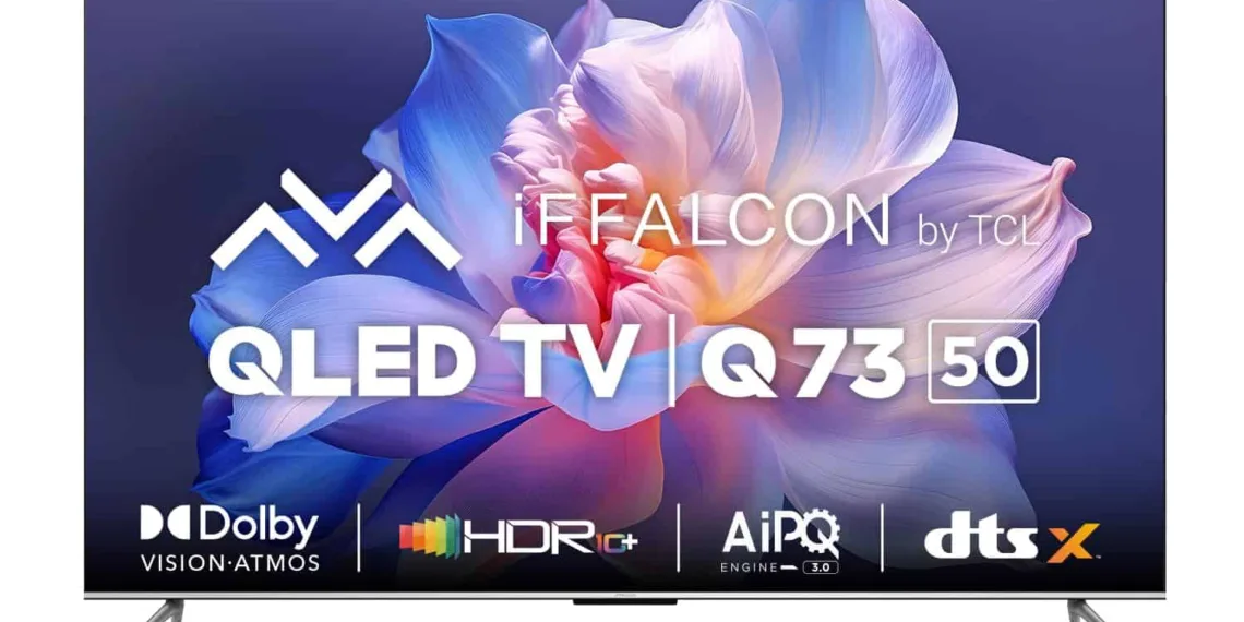 iFFALCON 126 cm (50 inches) 4K Ultra HD Smart QLED Google TV iFF50Q73 (Black) - The Ultimate Entertainment Experience