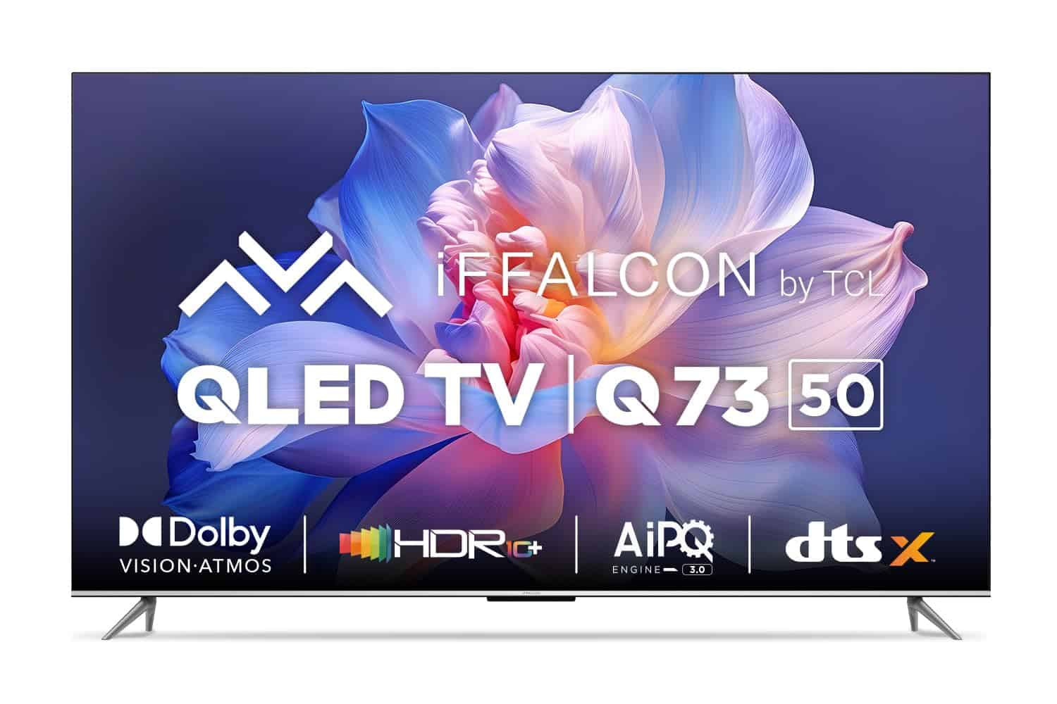 iFFALCON 126 cm (50 inches) 4K Ultra HD Smart QLED Google TV iFF50Q73 (Black) – The Ultimate Entertainment Experience