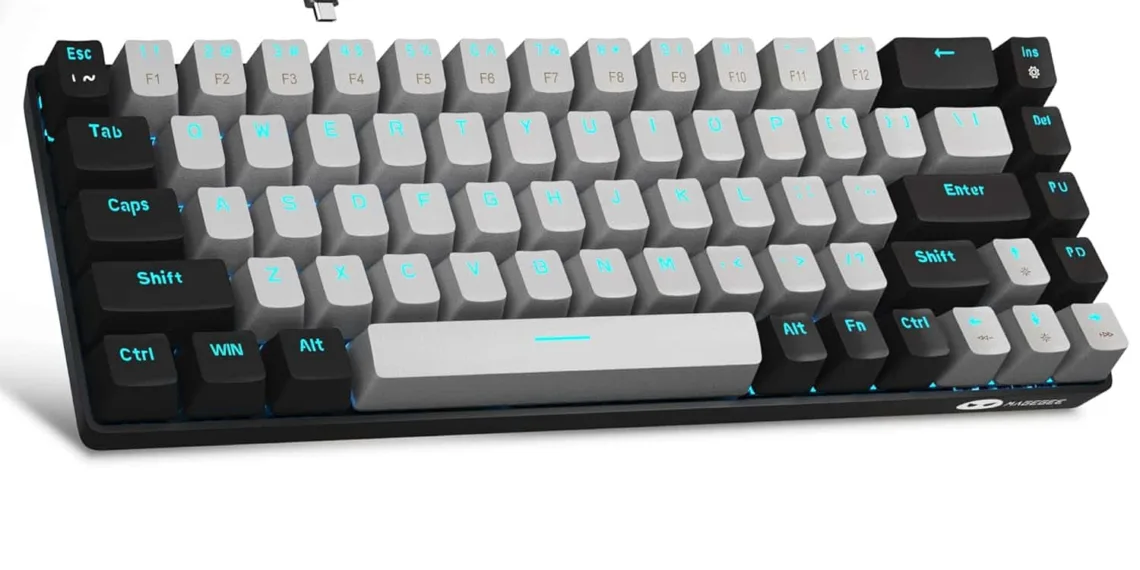 MageGee Portable 60% Mechanical Gaming Keyboard - Compact and Powerful