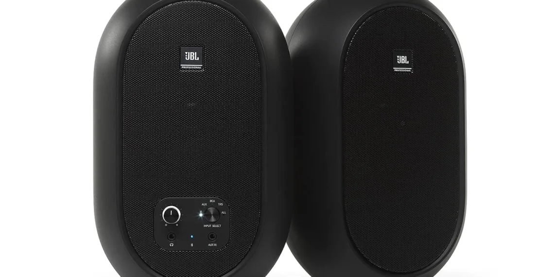 JBL Professional 104-BT Compact Desktop Reference Woofer Monitors with Bluetooth