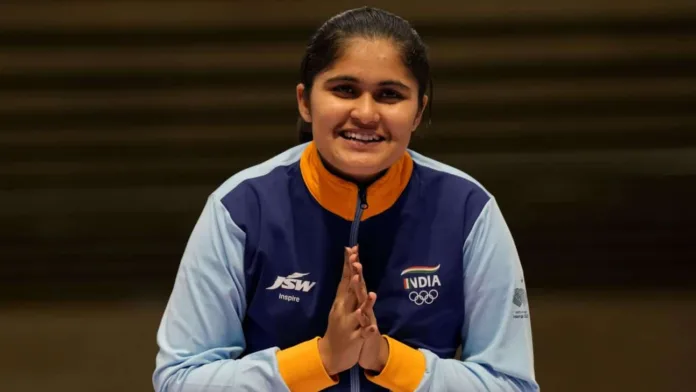 Asian Games 2023, Palak Gulia win Gold in Women’s 10m Air Pistol, Image via ESPN Asian Games 2023, Palak Gulia win Gold in Women’s 10m Air Pistol, Image via ESPN