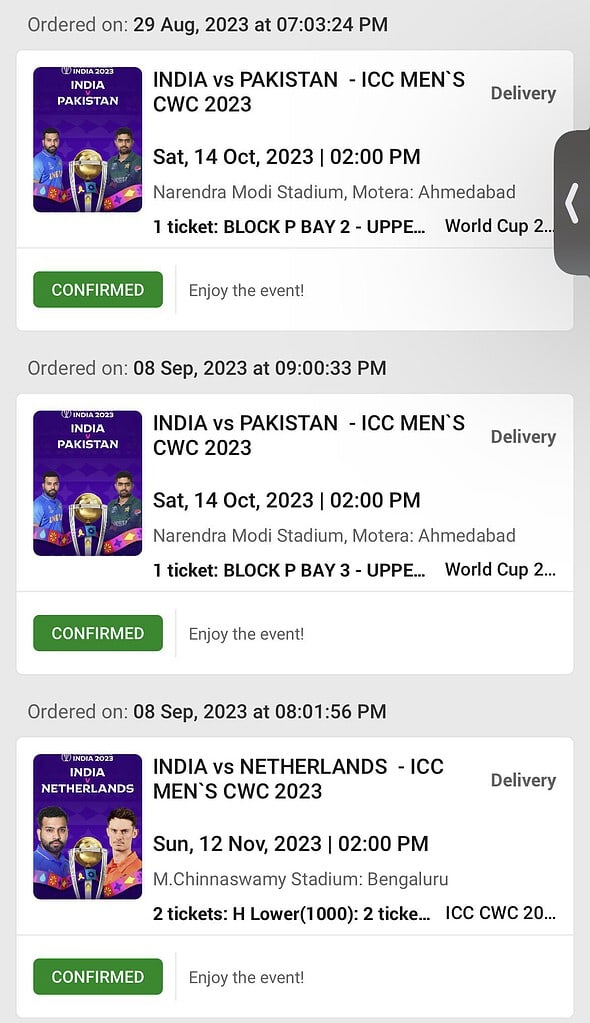 F5g58L8bEAAwafM Cricket World Cup 2023 Tickets Vanish in Minutes: Fans Fume at BookMyShow's 'New Normal' Queue