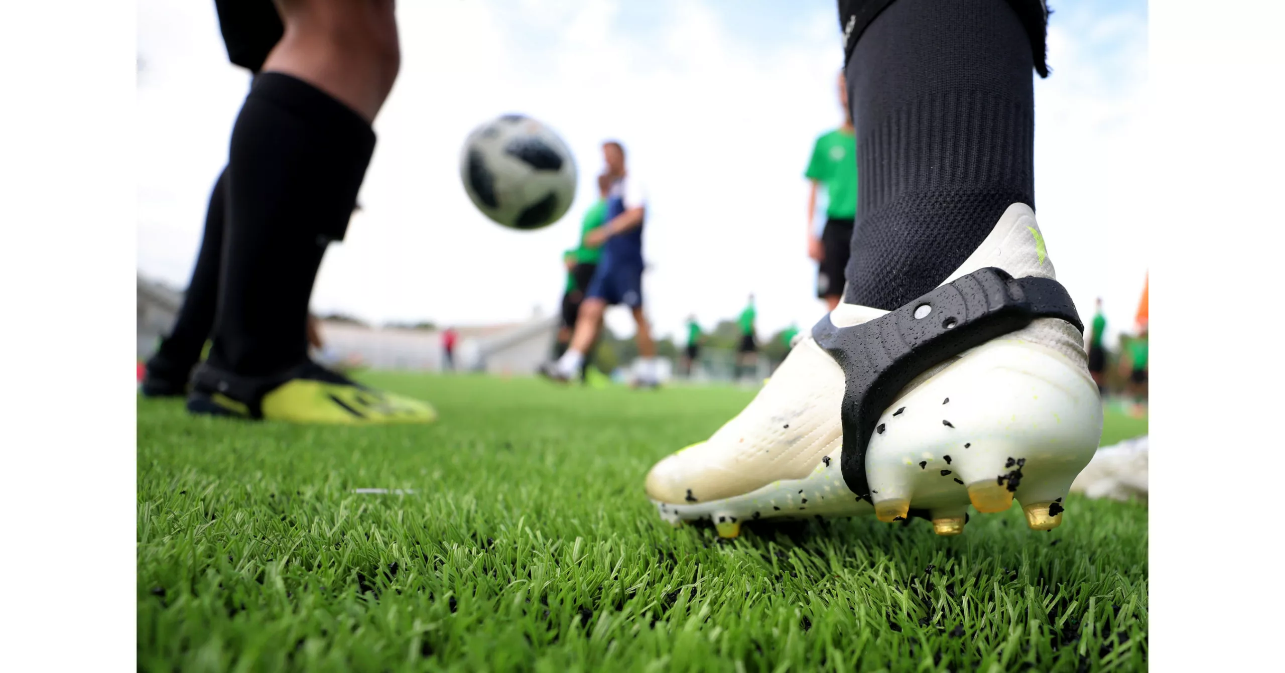 FIFA has officially sanctioned the use of wearable lower limb tracking systems in official matches, Image via PR Newswire