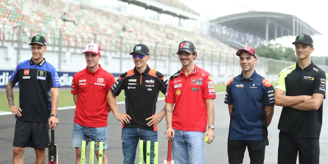 MotoGP™ riders embrace Indian culture and cricket ahead of first-ever Indian Grand Prix