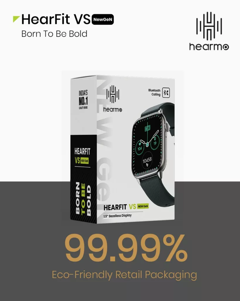 Hearmo HearFit VS smartwatch is the new thinnest option for ₹2,499