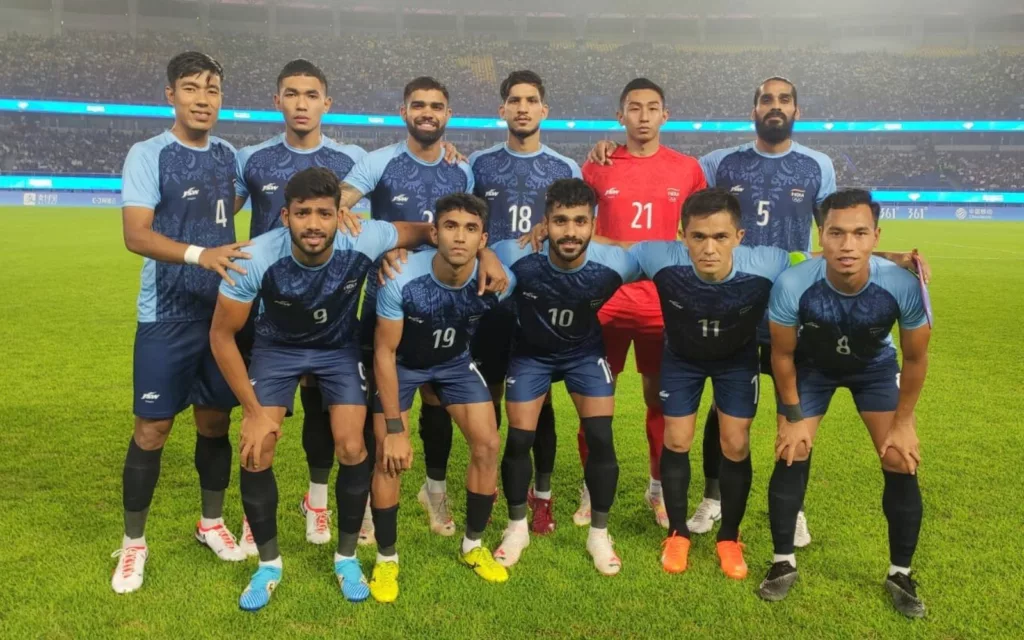 Indian Football Team at the Asian Games 2023 Image via Twitter