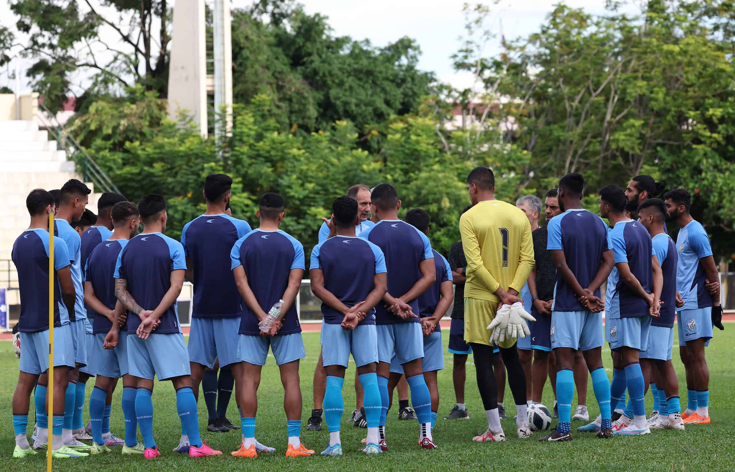 Indian Football Team in Practice Ahead of the Kings Cup Image via Twitter